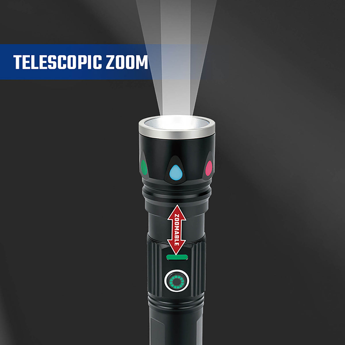 WorkPro WP351019 Φακός Επαναφορτιζόμενος LED 4500mAh 350Lm 460m