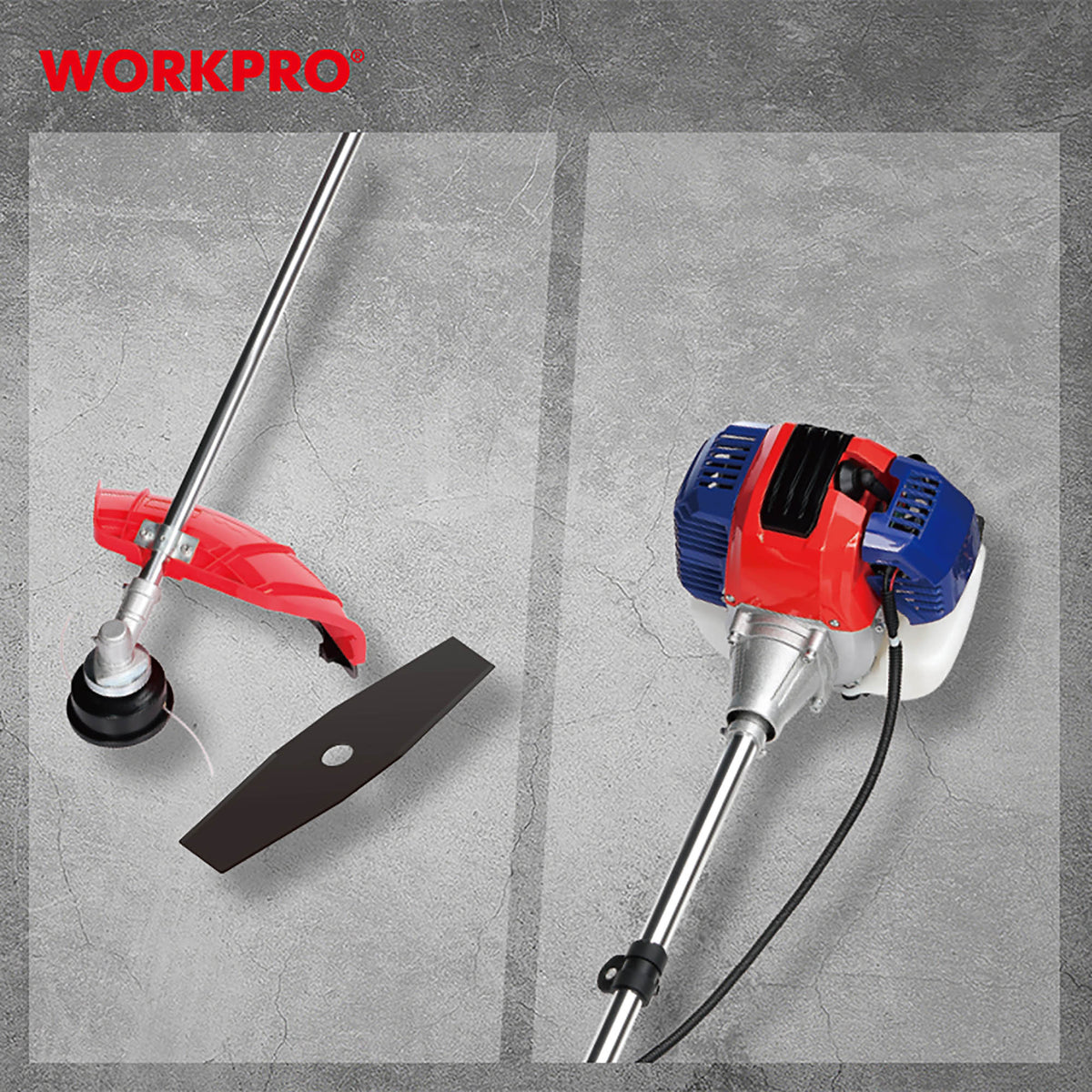 WorkPro WP424007 Θαμνοκοπτικό Βενζινοκίνητο 52.0cc