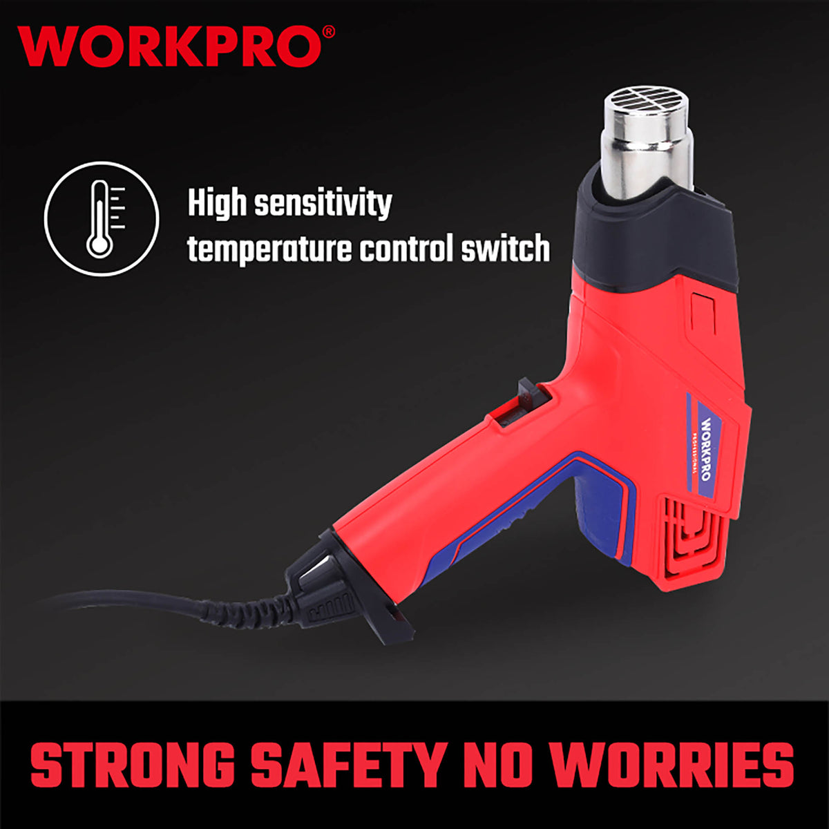 WorkPro WP474000CE Πιστόλι Θερμού Αέρα Ηλεκτρικό 2000W