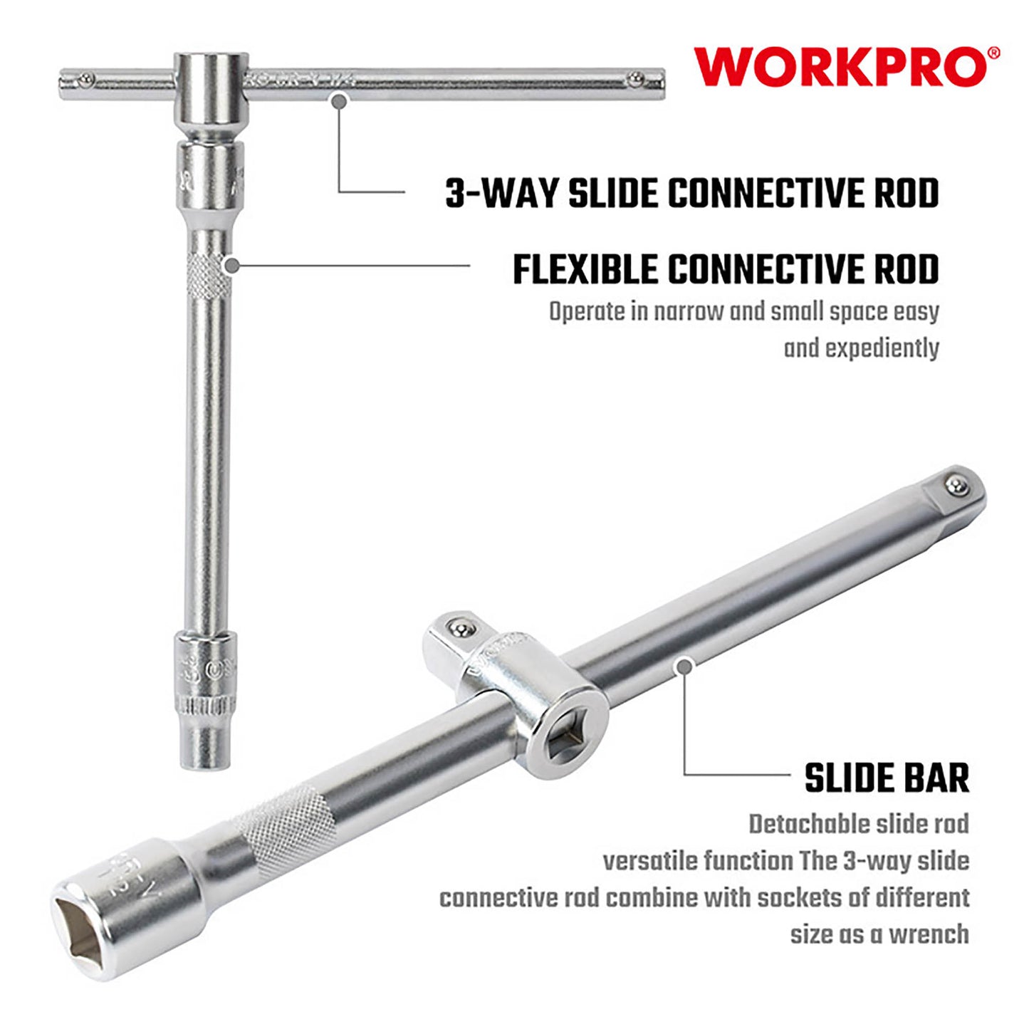 WorkPro WP202545 Καστάνια με Καρυδάκια & Μύτες 172τμχ