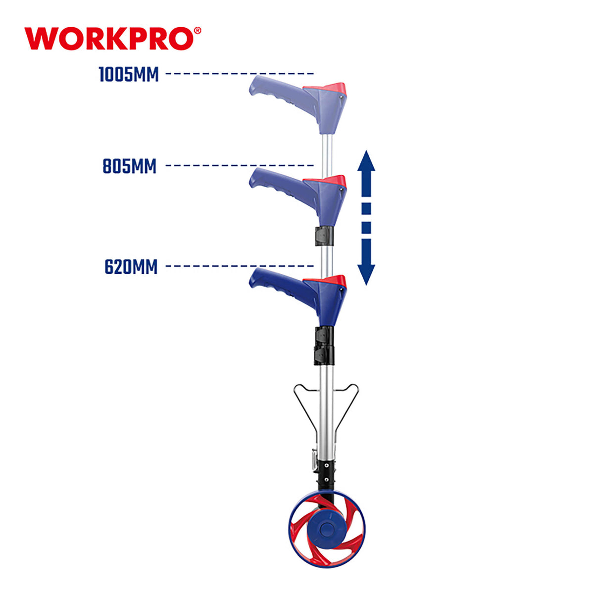 WorkPro WP263008 Ψηφιακός Τροχός Μέτρησης Απόστασης Πτυσσόμενος Φ159mm