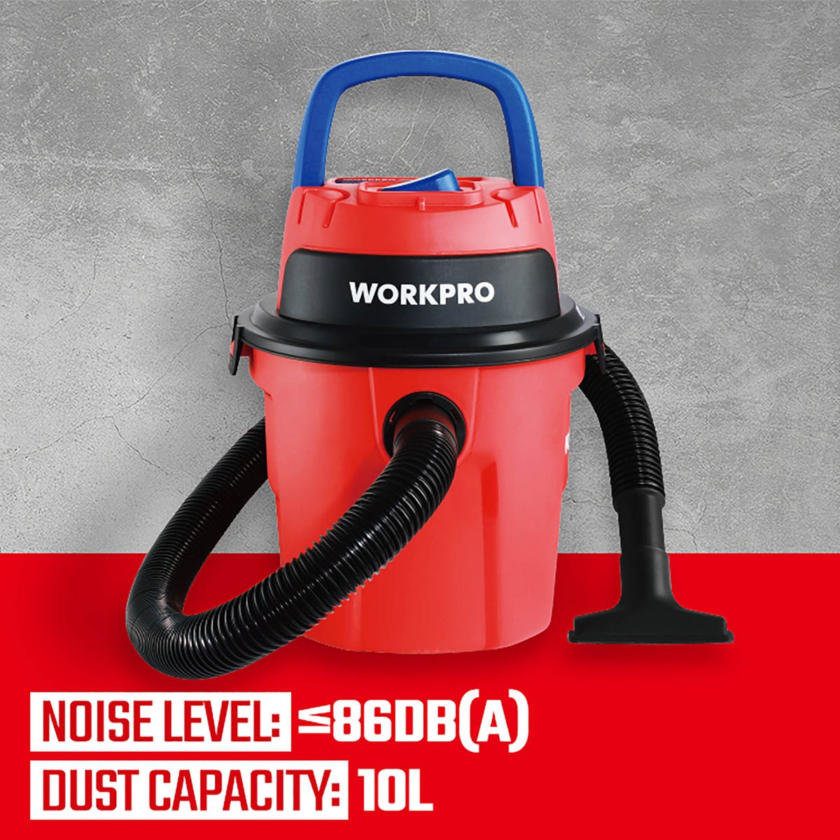 WorkPro WP423015CE Σκούπα Ηλεκτρική 10lt 1200W