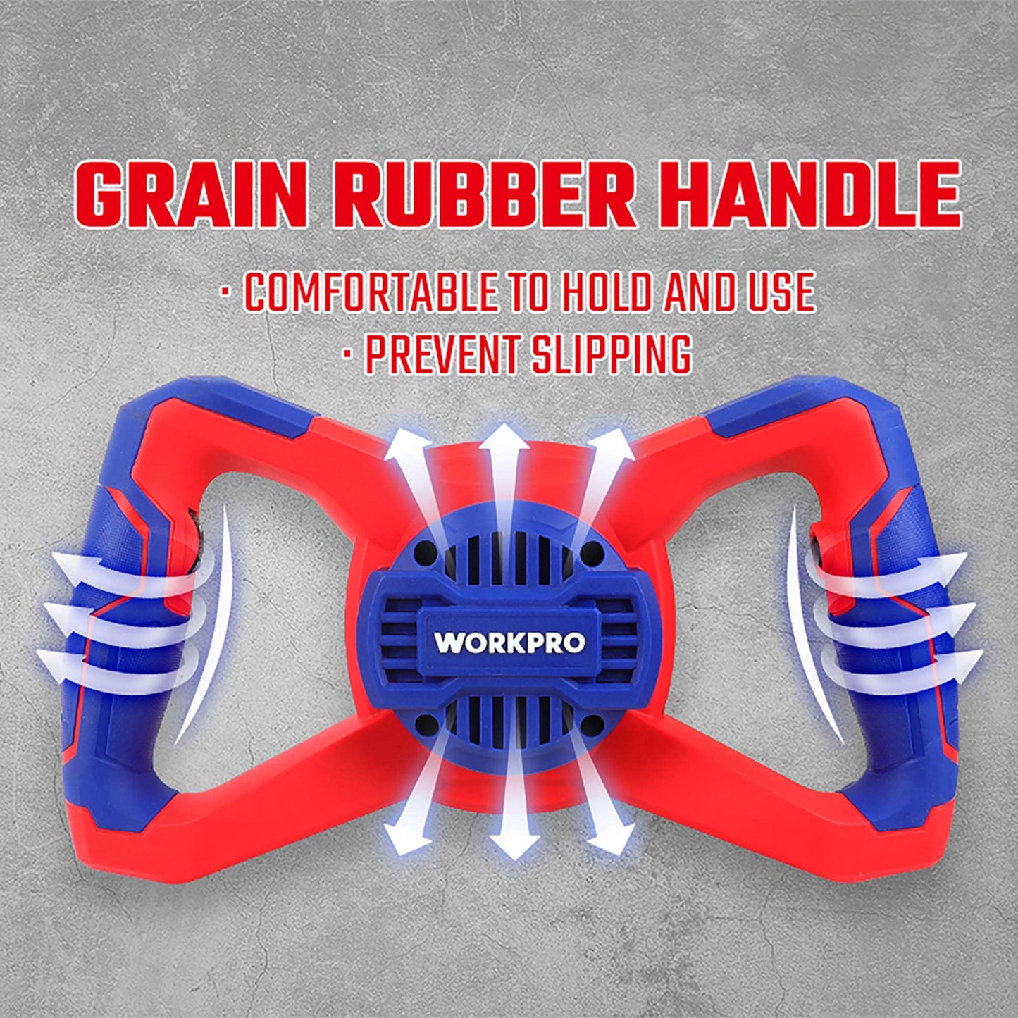 WorkPro WP476000 Ηλεκτρικός Αναδευτήρας Χρωμάτων-Κονιαμάτων 1400W με Εξάρτημα Ανάδευσης