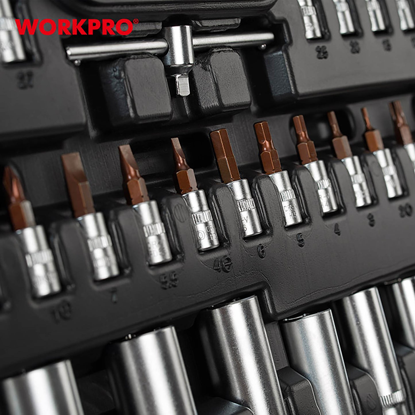 WorkPro WP202545 Καστάνια με Καρυδάκια & Μύτες 172τμχ