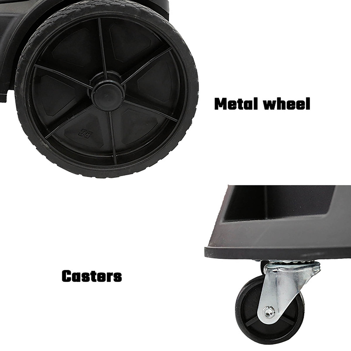 WorkPro WP423006CE Σκούπα Ηλεκτρική Inox Επαγκελαμτική 80lt 3200W (2*1600W)
