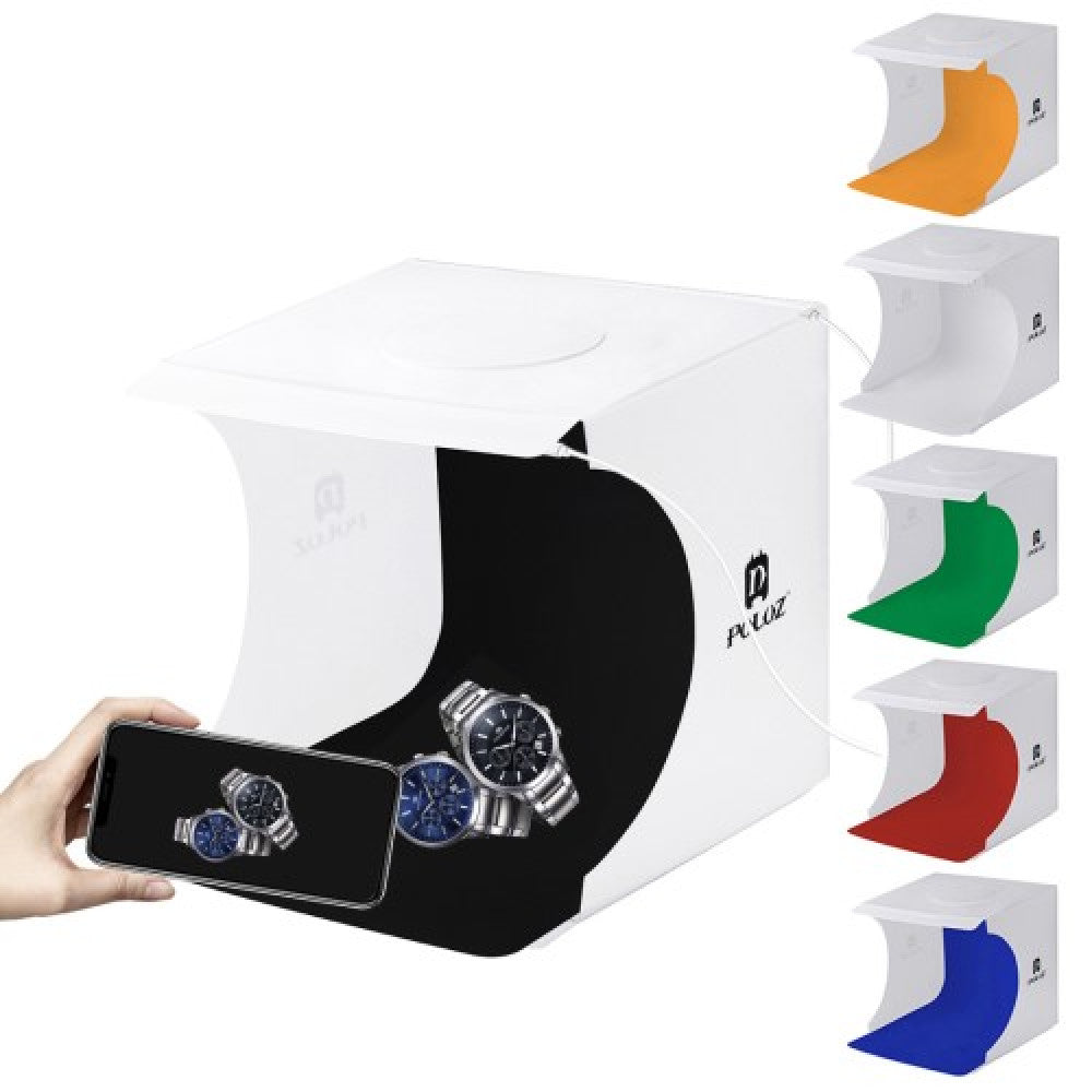 Puluz Photo Box PU5022 Φωτιζόμενο με Πολλαπλά Backround 2 LED Panels 1100LM 22*23*24cm