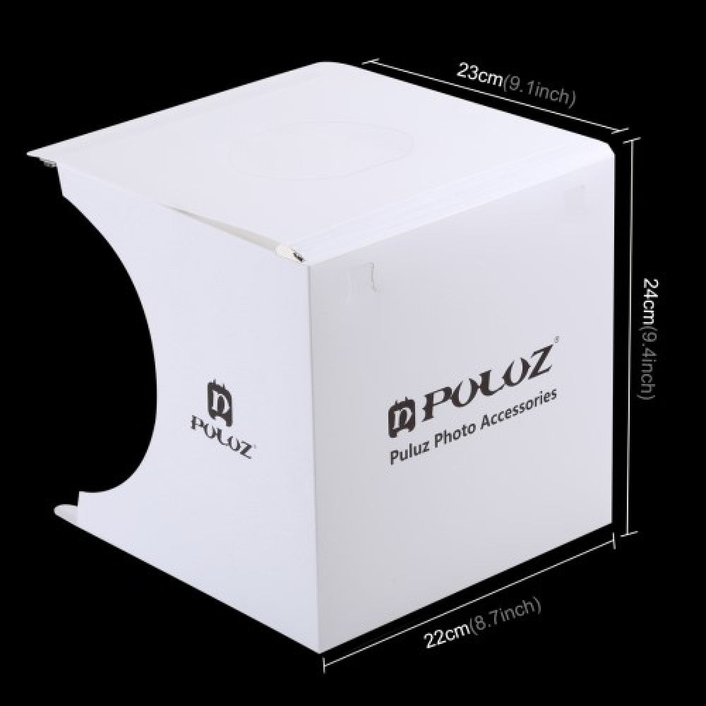 Puluz Photo Box PU5022 Φωτιζόμενο με Πολλαπλά Backround 2 LED Panels 1100LM 22*23*24cm