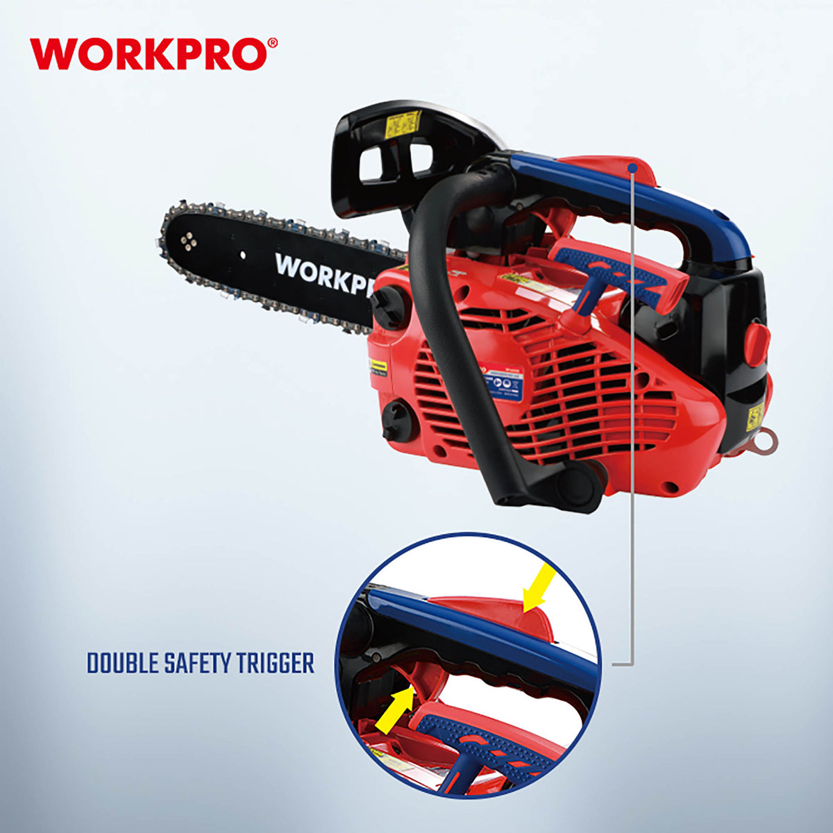 WorkPro WP424014 Αλυσπρίονο Βενζίνης Κλαδευτικό 25.4cc (250mm)