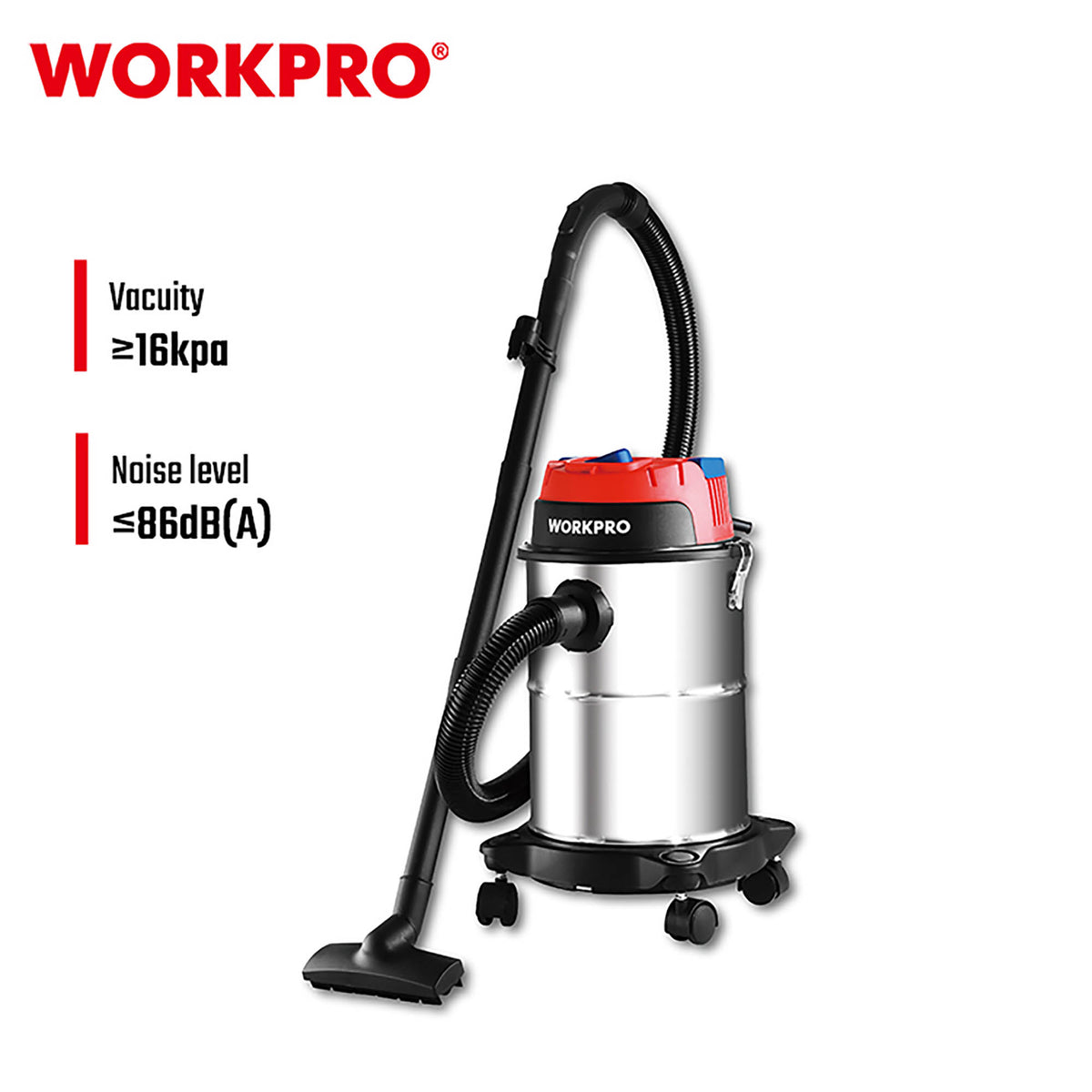 WorkPro WP423004CE Σκούπα Ηλεκτρική 15lt 1200W