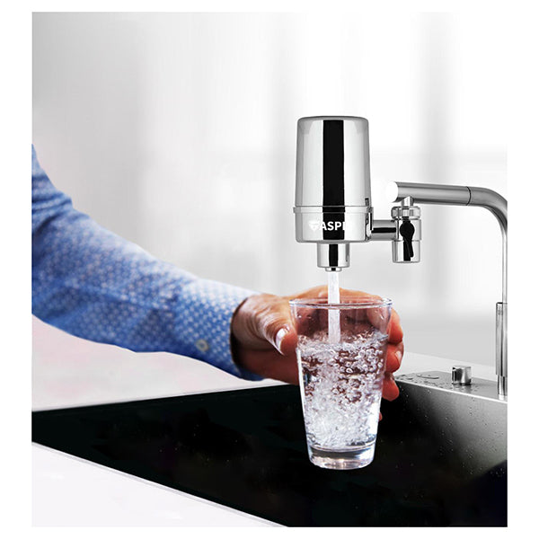 ASPIS S-02 Φίλτρο Νερού Βρύσης Ενεργού Άνθρακα Γκρι