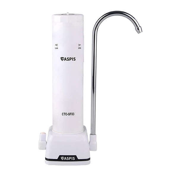 Aspis S-03 Συσκευή Φίλτρου Νερού Μονή Άνω Πάγκου με Βρυσάκι & Ανταλλακτικό Φίλτρο