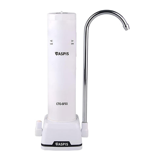 Aspis S-03 Συσκευή Φίλτρου Νερού Μονή Άνω Πάγκου με Βρυσάκι & Ανταλλακτικό Φίλτρο