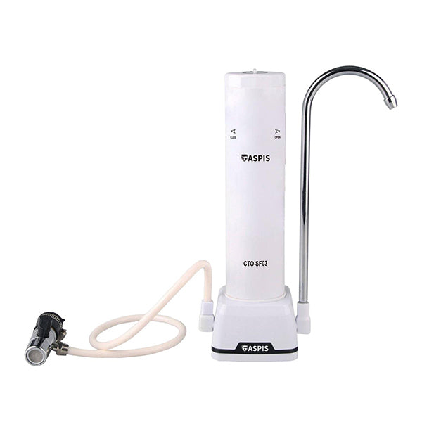 Aspis S-03 Συσκευή Φίλτρου Νερού Μονή Άνω Πάγκου με Βρυσάκι & Ανταλλακτικό Φίλτρο
