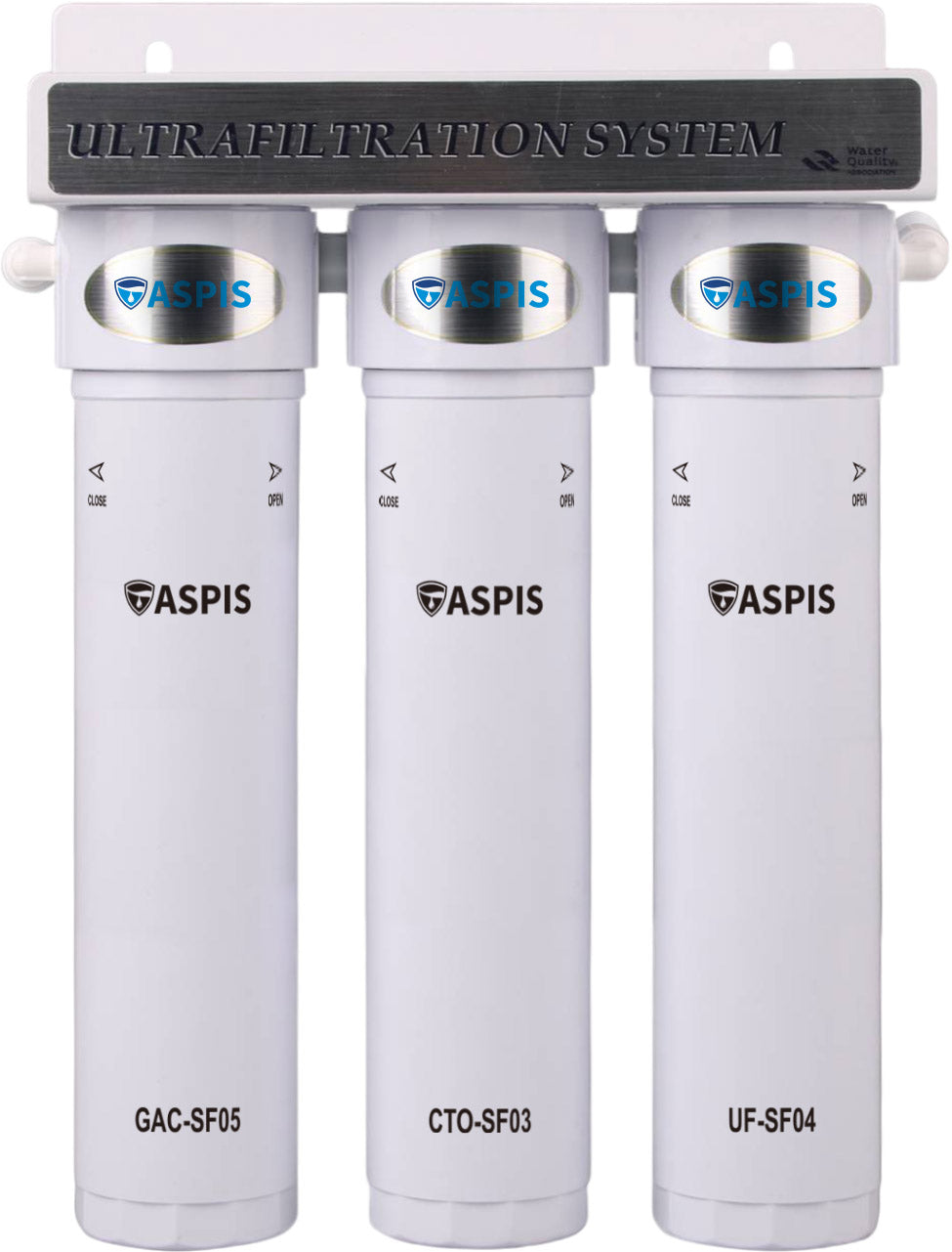 Aspis S-05 Συσκευή Φίλτρου Νερού Τριπλή Κάτων Πάγκου Περιλαμβάνει 3 Ανταλλακτικά Φίλτρα (CTO+UF+GAC)