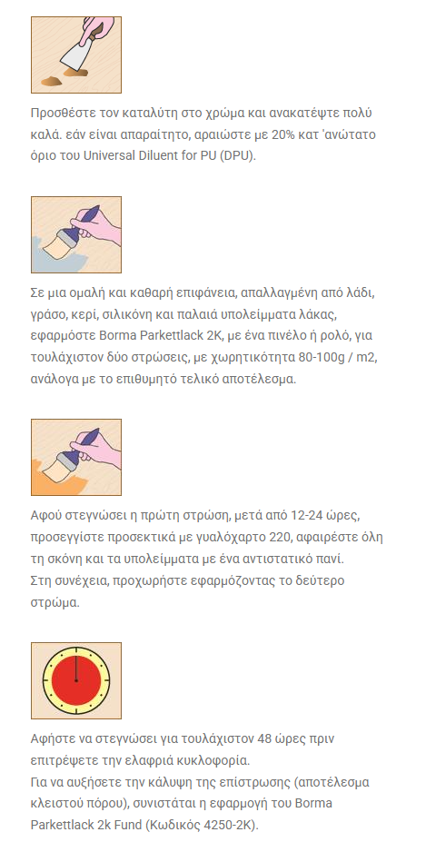 Borma Wachs 2K-PU Parkettlack Πολυουρεθανικό Βερνίκι Ξύλινων Πατωμάτων 2 Συστατικών