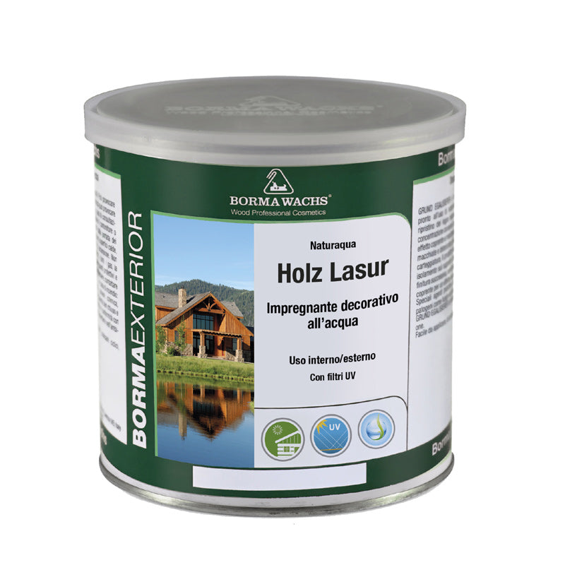 Borma Wachs Naturaqua Holz Lasur Ημιδιάφανο Συντηρητικό Νερού Εξωτερικής