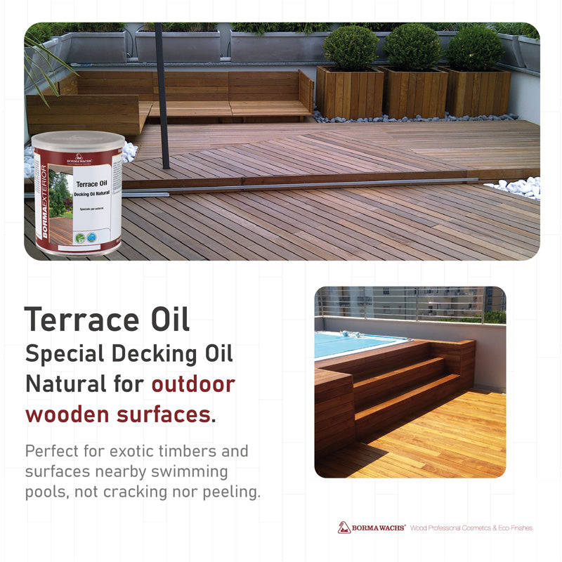 Borma Wachs Terrace Oil - Decking Oil Λάδι για Βεράντες & Ντεκ Άχρωμο