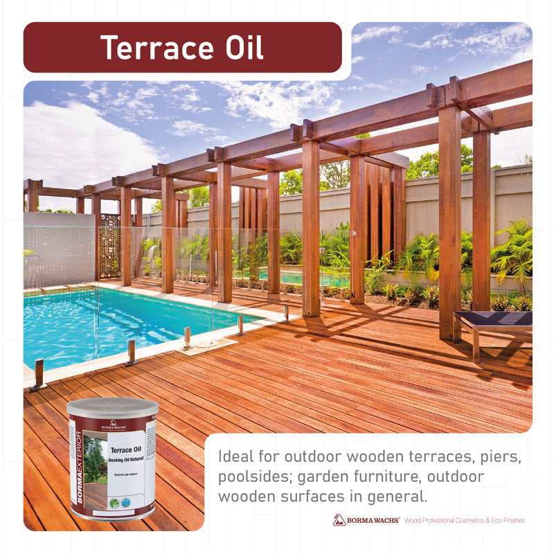 Borma Wachs Terrace Oil - Decking Oil Λάδι για Βεράντες & Ντεκ Άχρωμο