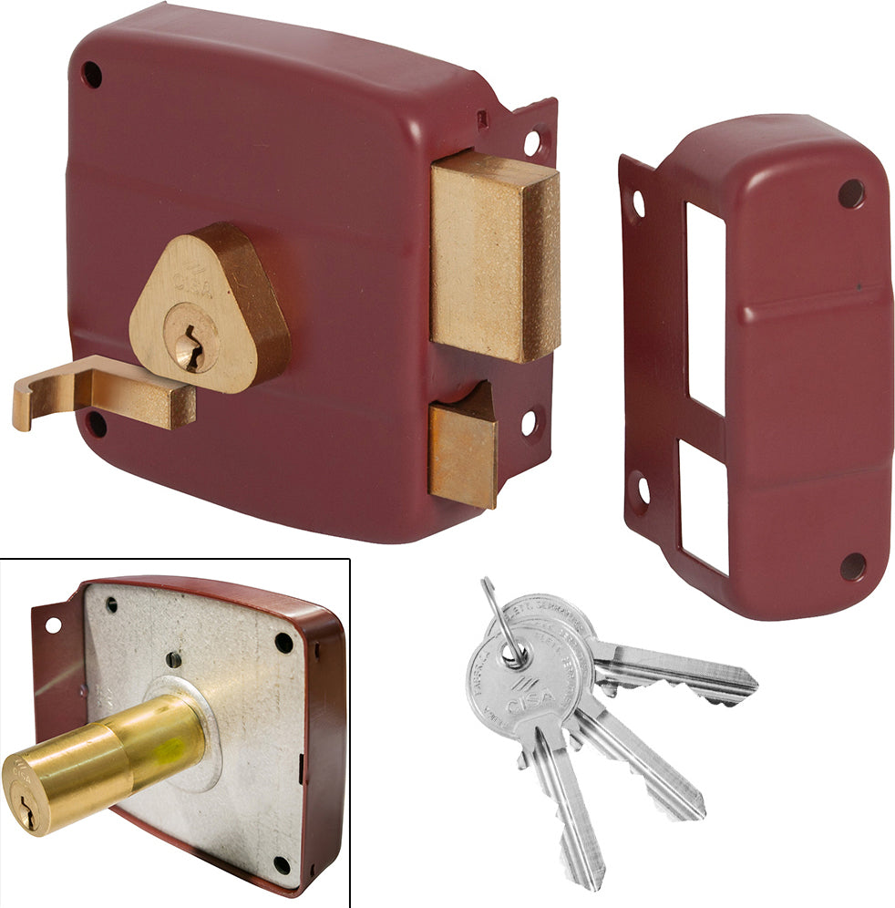 Cisa Locking Line Κλειδαριά Κουτιαστή Χωρίς Αντίκρυσμα με Κύλινδρο 3 Κλειδιά