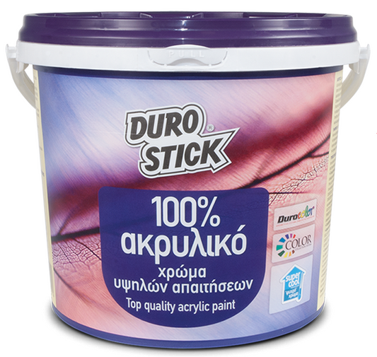 Durostick 100% Ακρυλικό Ακρυλικό Χρώμα για Εξωτερικές Επιφάνειες Γκρι 3lt