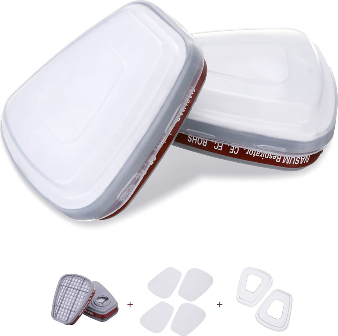 Finergo FR-2511 Μάσκα Μισού Προσώπου Ενεργού Άνθρακα A1:P2 R