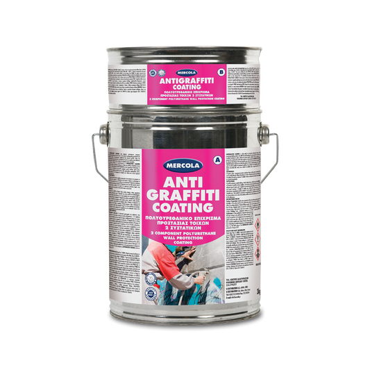 Mercola Antigraffiti Coating Πολυουρεθανικό Βερνίκι 2 Συστατικών Προστασίας από Graffiti ΜΑΤ 1lt