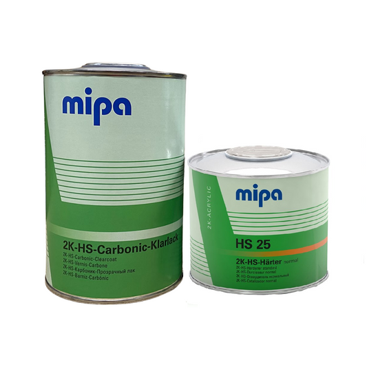 Mipa 2K HS Carbonic Lacquer Range For Carbon Fibre 1lt & HS25 500ml (kit 1.5lt) (Βερνίκι Άνθρακα μαζί με Σκληρυντή)