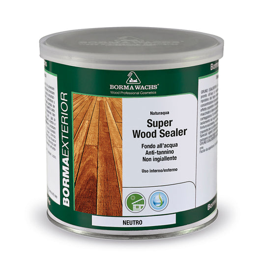 Borma Wachs Naturaqua Super Wood Sealer Anti-Tannin Basecoat Αντιτανικό Υπόστρωμα