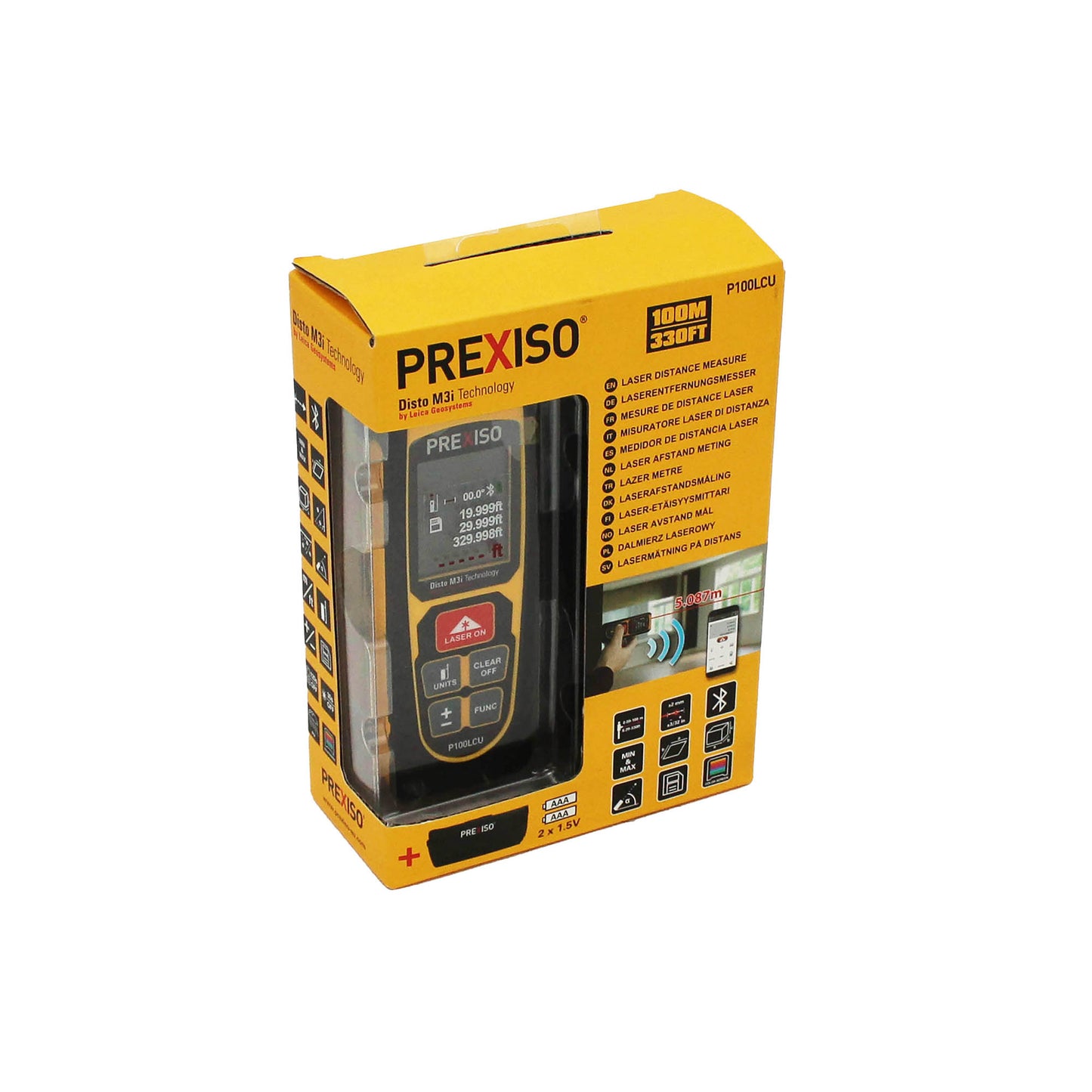 Prexiso P100LCU Μετρητής Αποστάσεων Laser 100m