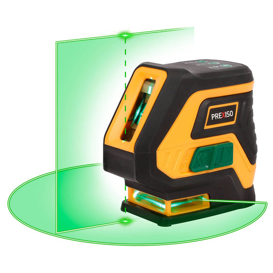 Prexiso P2LC15DG Επανφορτιζόμενο Αλφάδι Laser Σταυρού & Κατακόρυφη Ευθυγράμμιση (Πράσινη Δέσμη) 30m