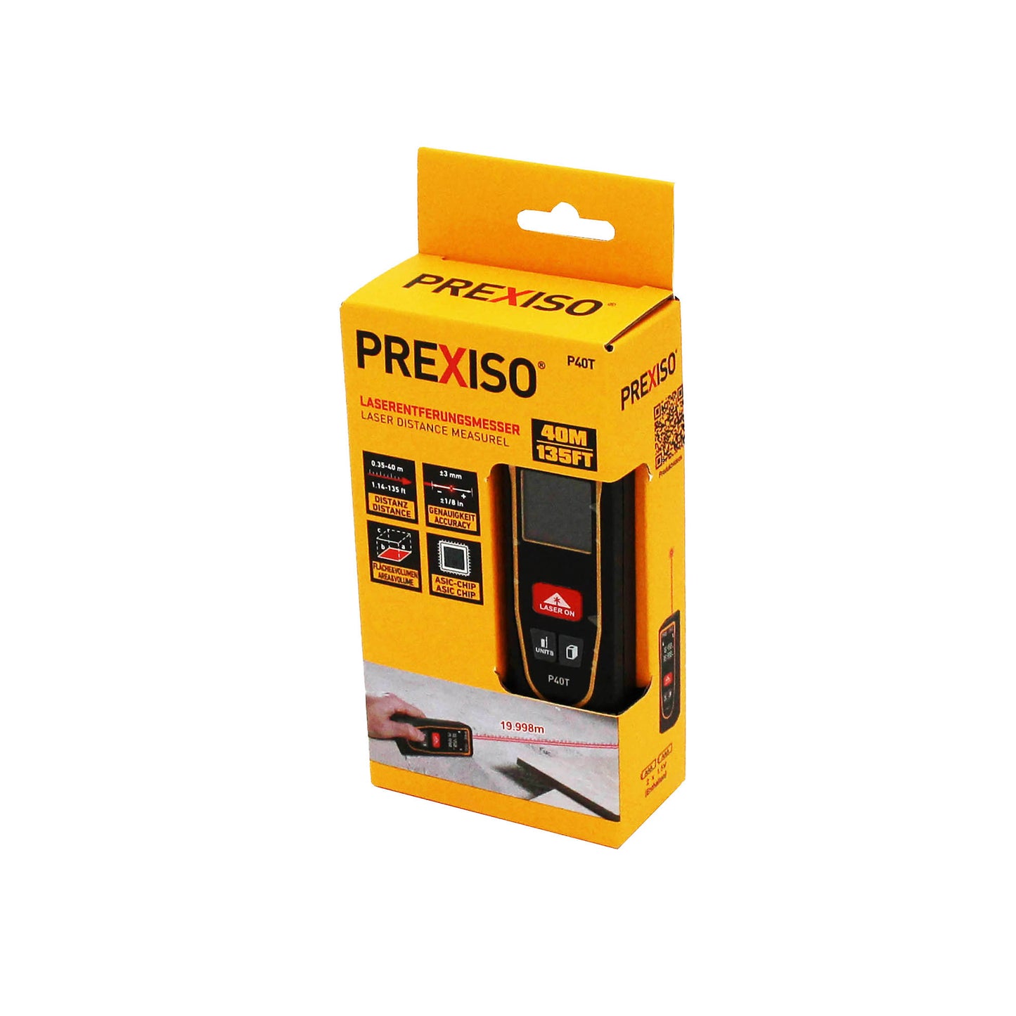 Prexiso P40T Μετρητής Αποστάσεων Laser 40m