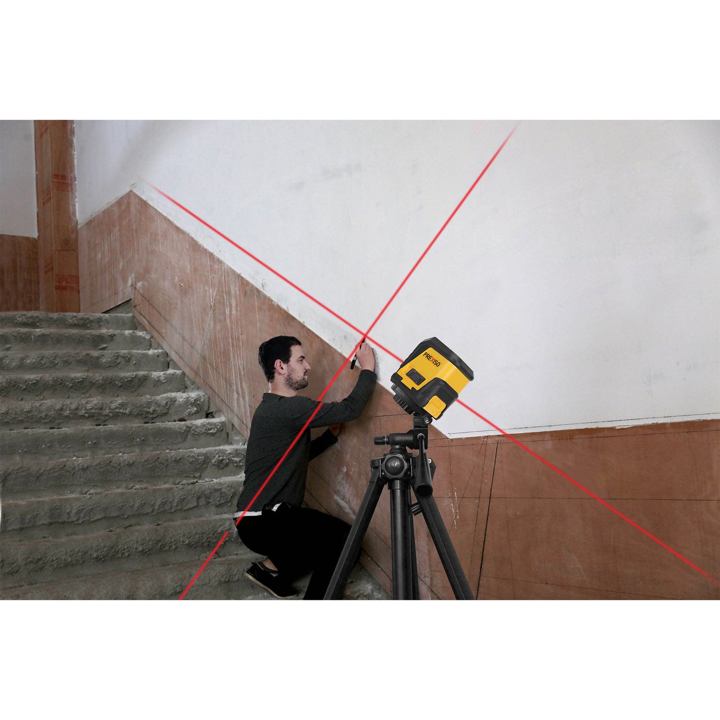 Prexiso PLC10U Αλφάδι Laser Σταυρού (Κόκκινη Δέσμη)