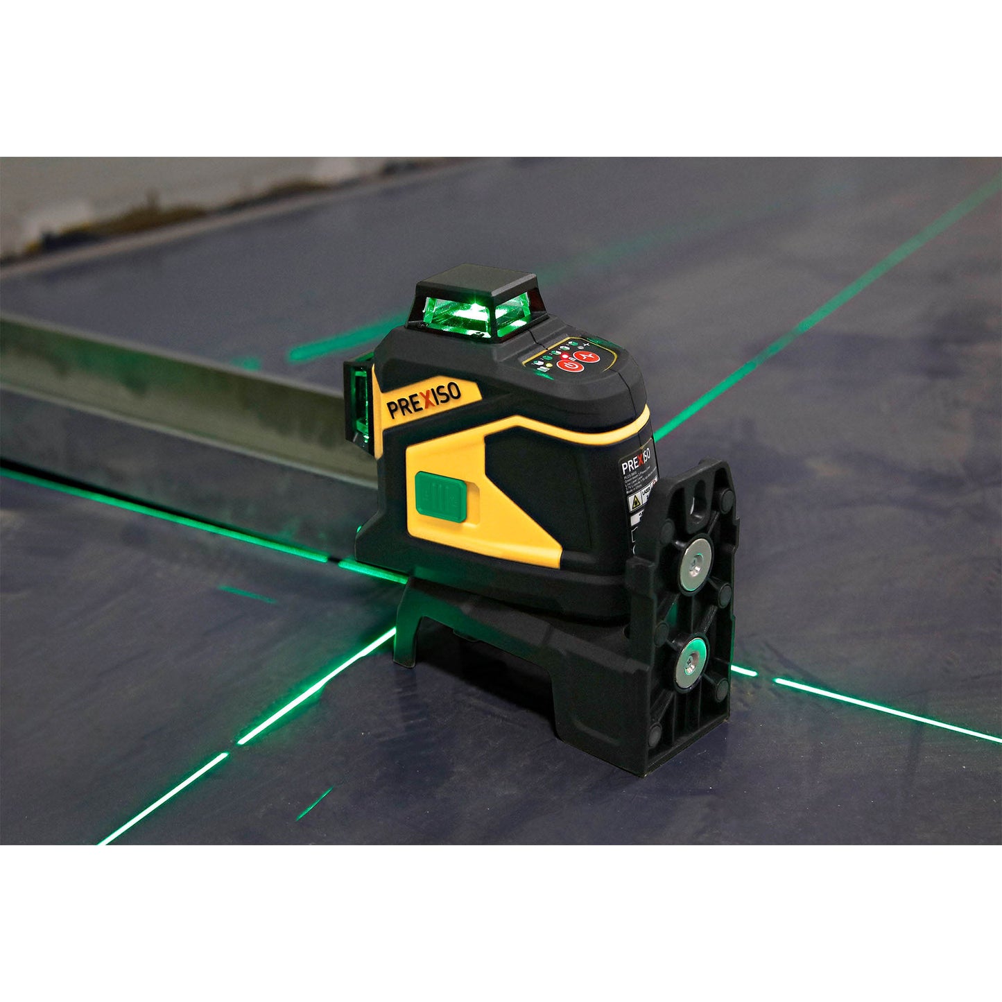 Prexiso PLC3-360G Επανφορτιζόμενο Αλφάδι Laser Σταυρού 3 Δεσμών (Πράσινη Δέσμη) 25m 360°
