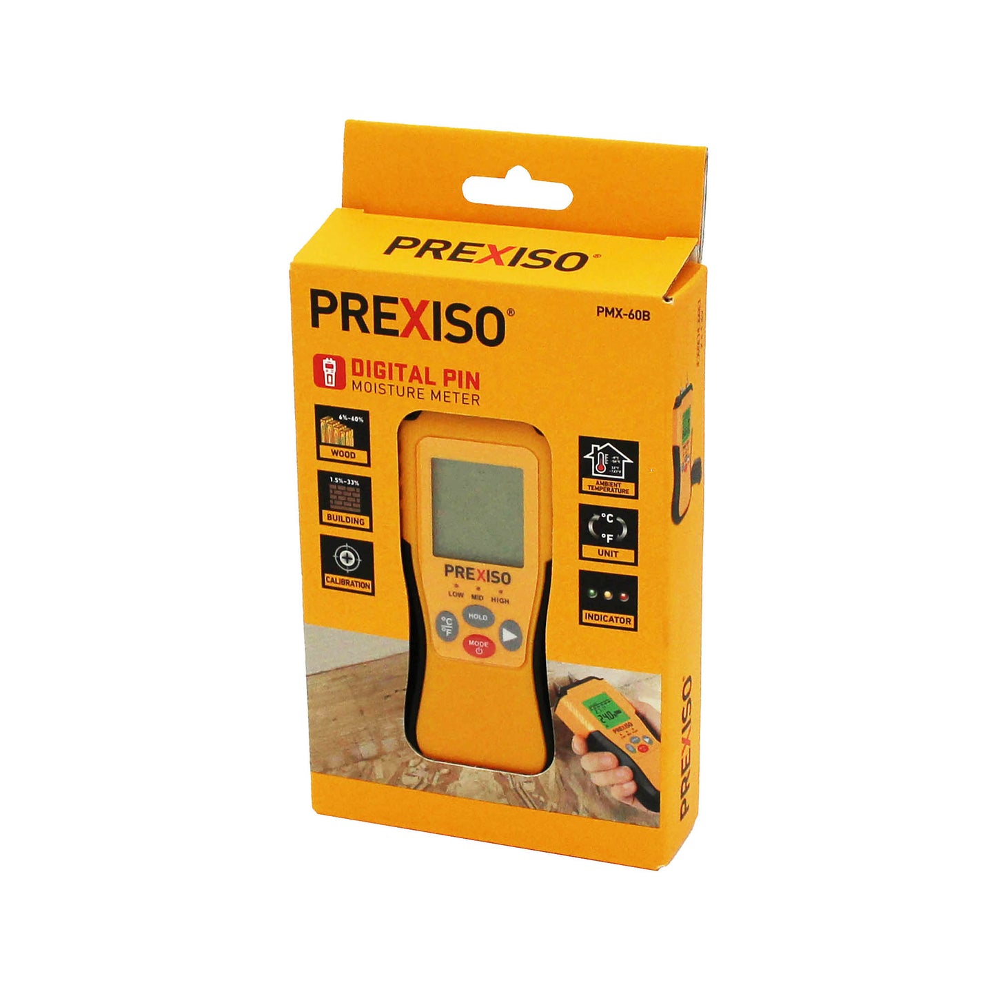 Prexiso PMX-60B Μετρητής Υγρασίας Ψηφιακός