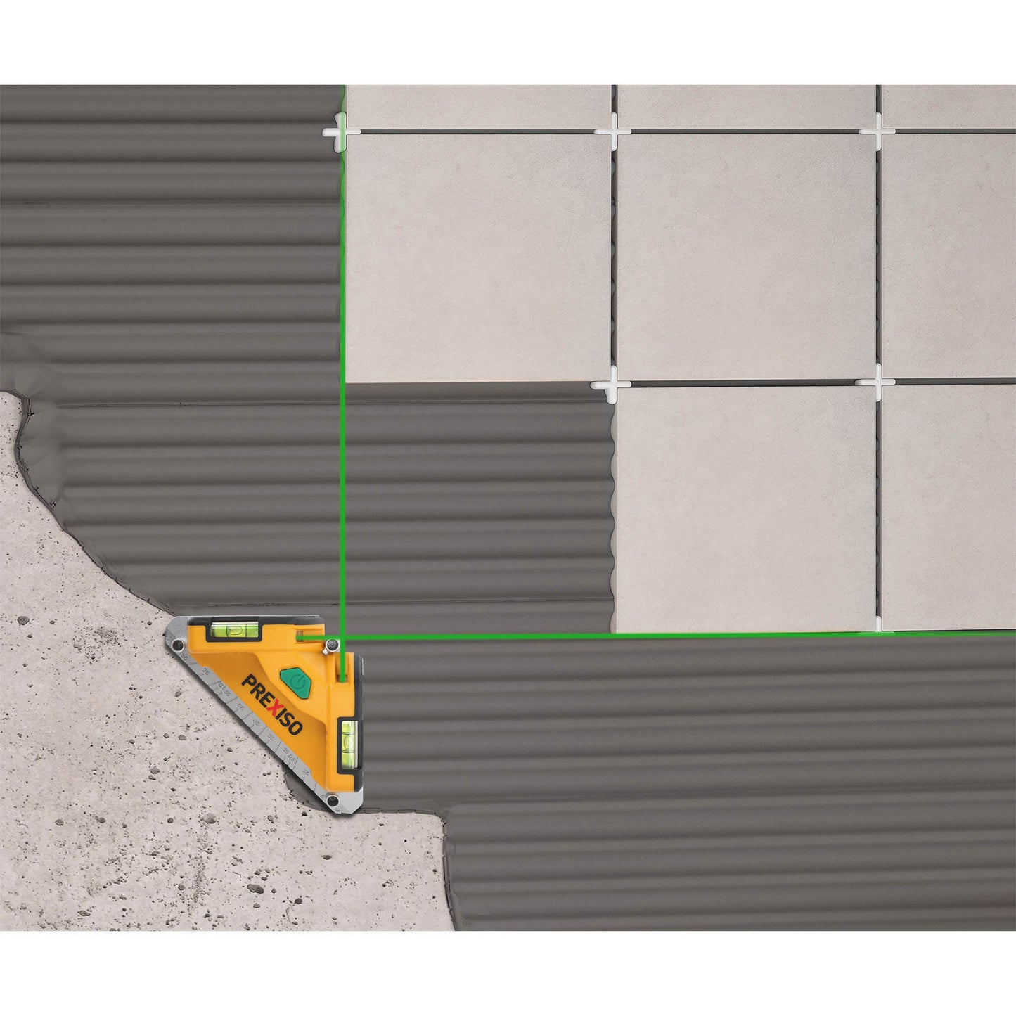 Prexiso PTL10G Αλφάδι Laser (Πράσινη Δέσμη) με Λειτουργεία Χάραξης Γωνίας 20m