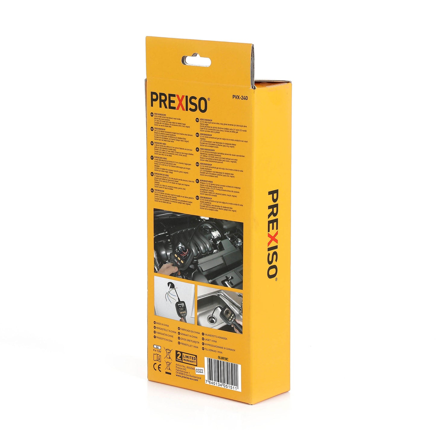 Prexiso PVX-240 Κάμερα Ενδοσκόπησης με Καλώδιο 990mm