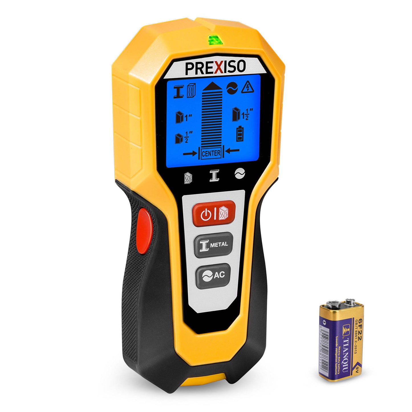 Prexiso PWDX-N38 Ανιχνευτής Καλωδίων Τοίχου 5 σε 1 Ψηφιακός