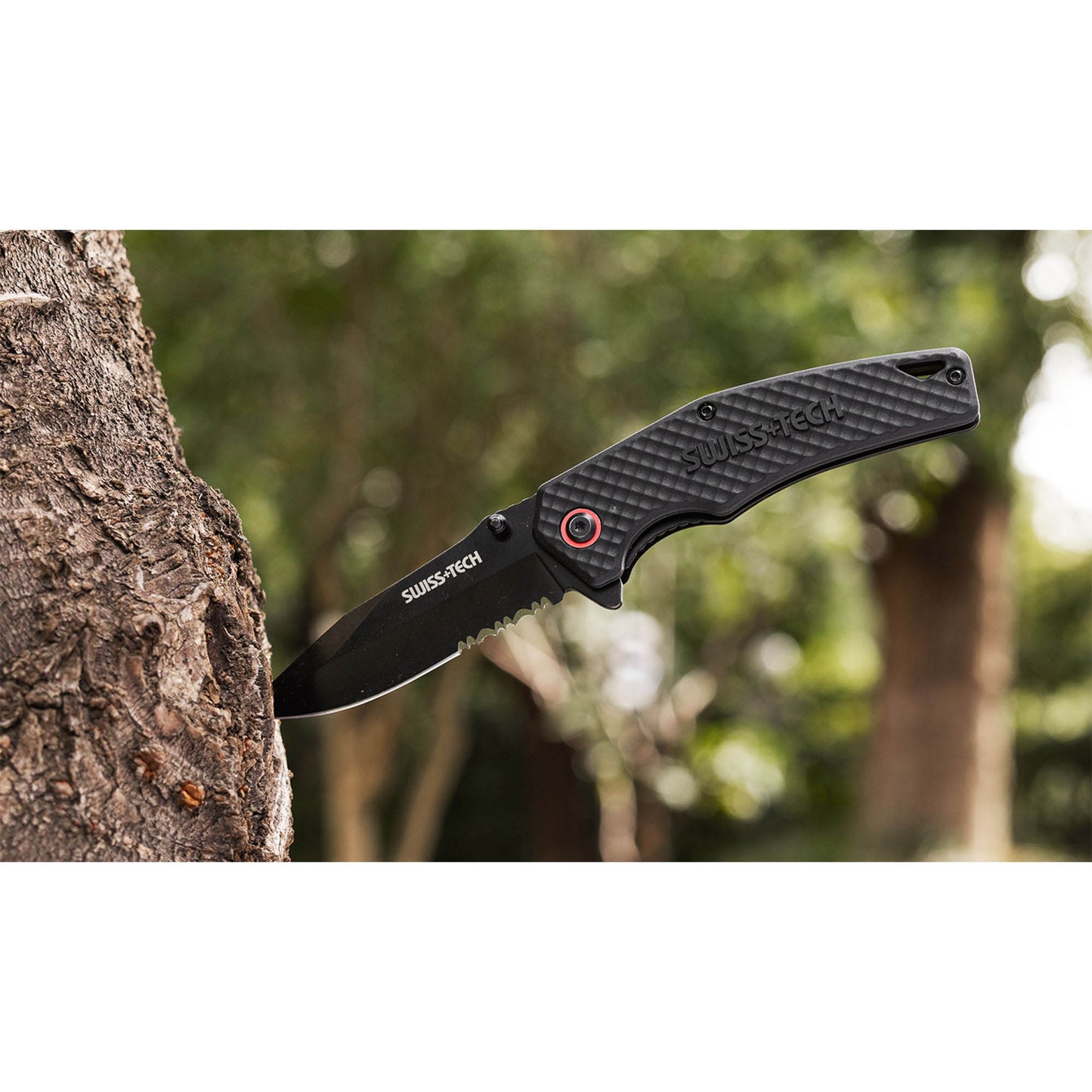 SWISS+TECH ST014012 Σουγιάς Οδοντωτή Λεπίδα 9cm