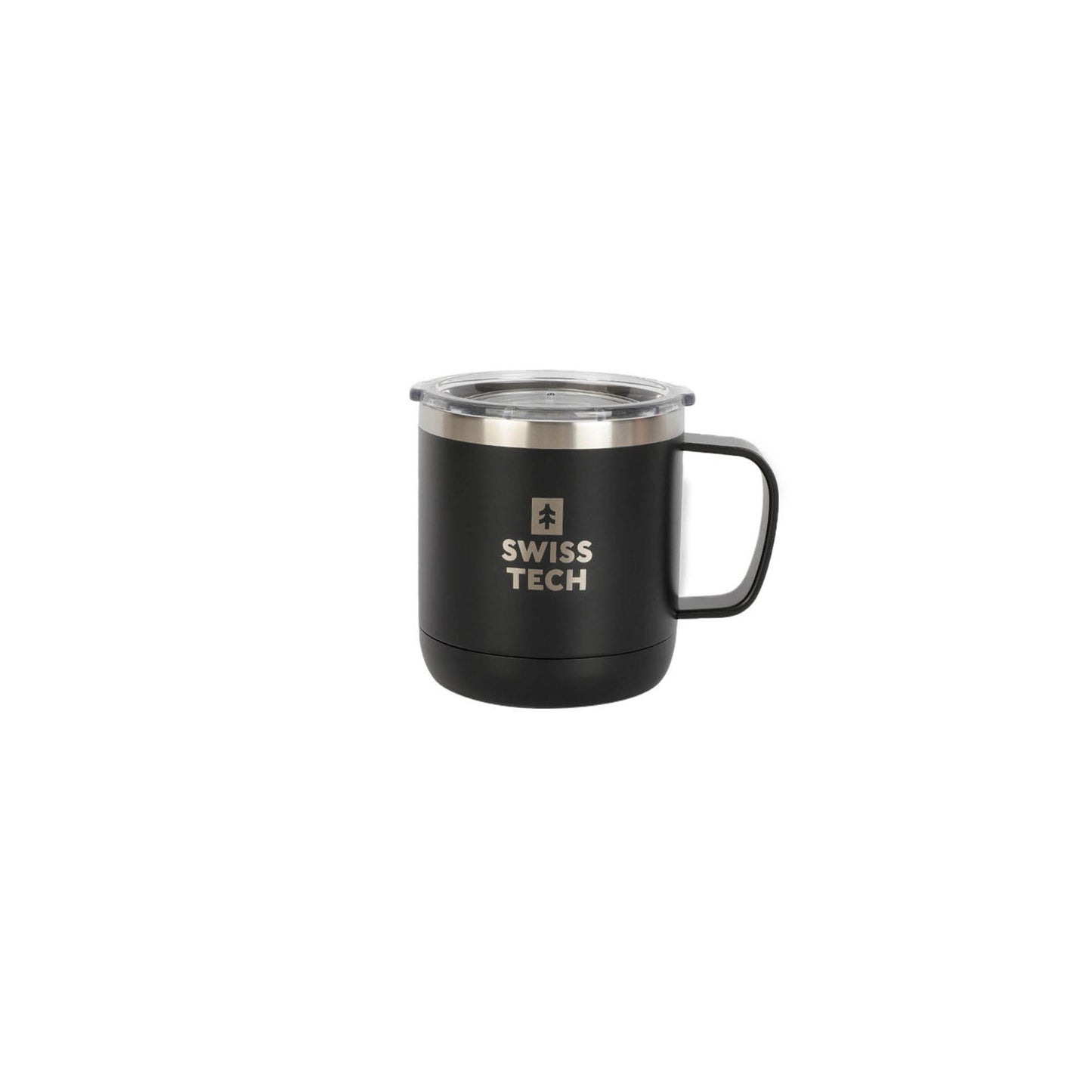 SWISS+TECH ST072003 Θερμός Κούπα με Χερούλι Μαύρο 413ml