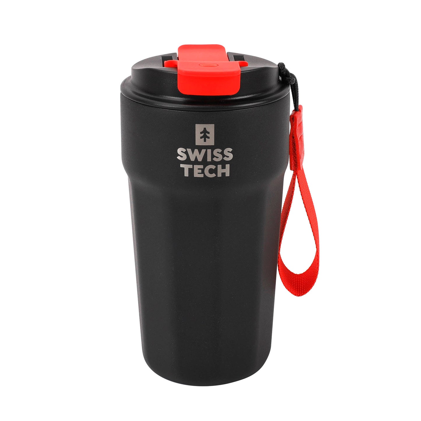 SWISS+TECH ST075036 Θεμρός Ποτήρι για Καγέ Μαύρο 500ml