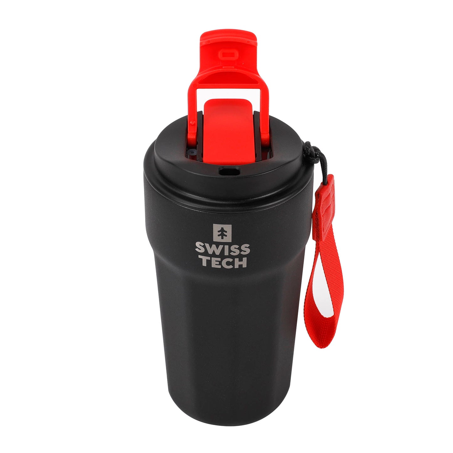 SWISS+TECH ST075036 Θεμρός Ποτήρι για Καγέ Μαύρο 500ml