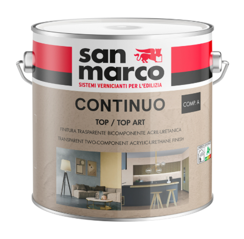 San Marco Continuo Top Διάφανο Ακρυλικό-Πολυουρεθανικό Βερνίκι 2 Συστατικών 2.5lt+750ml