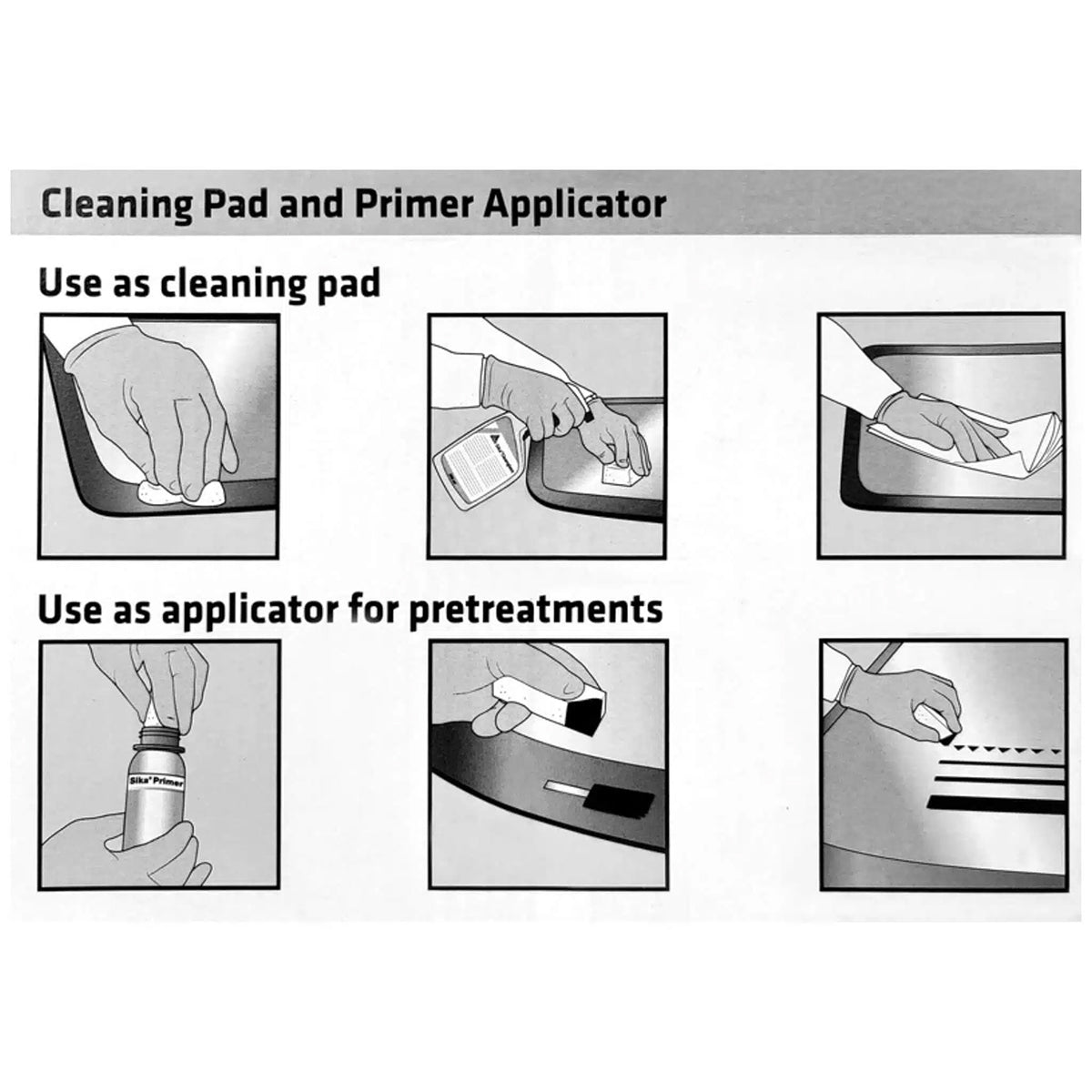 Sika Cleaner PCA - Cleaning and Primer Applicator Σφουγγαράκια Καθαρισμού (1 Τεμάχιο)