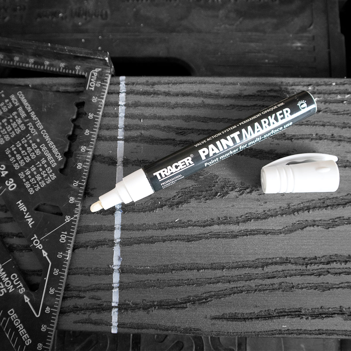 Tracer Μαρκαδόρος ανεξίτηλος βαρέως τύπου λευκός APTM2