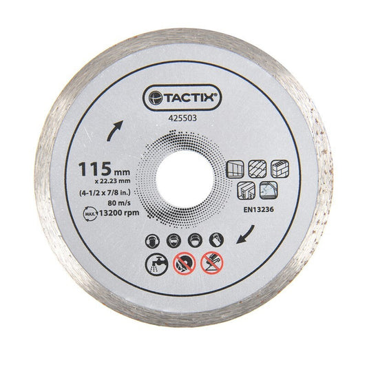 Tactix Δίσκος Λείανσης Δομικών Υλικών & Πλακιδίων Φ115mm