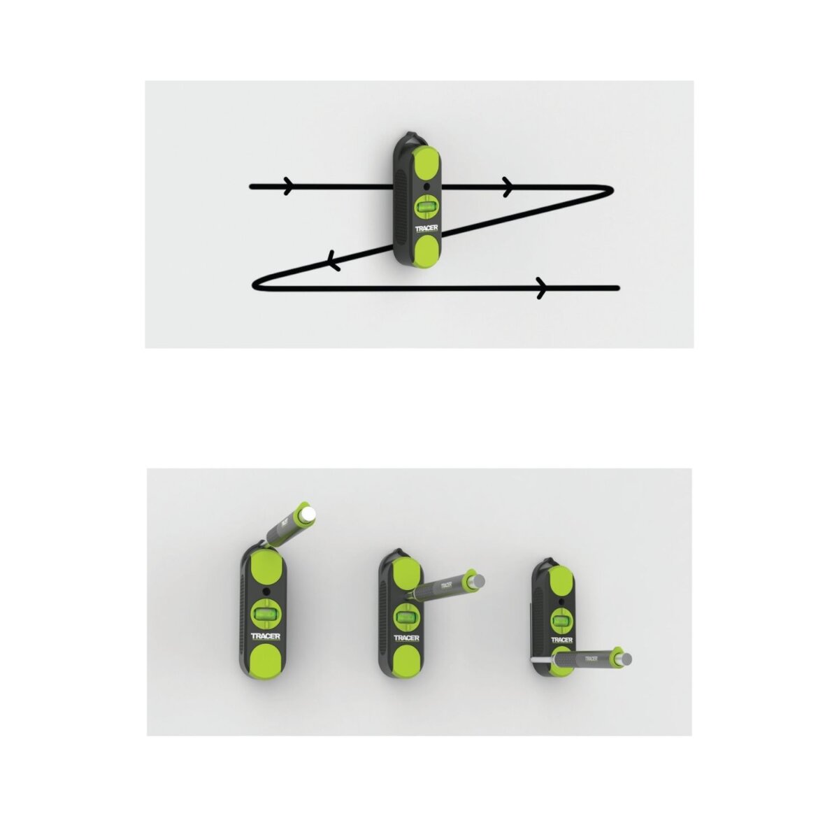 Tracer Μαγνητικός Ανιχνευτής Ορθοστάτη Γυψοσανίδας 3 Σημείων με Αλφάδι AMSF1