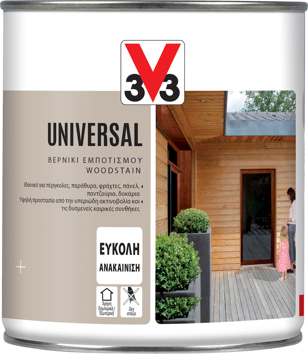 V33 Universal Βερνίκι Εμποτισμού Νερού Satin 750ml