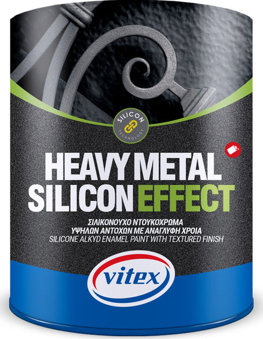 Vitex Heavy Metal Silicon Effect Σιλικονούχο Ντουκόχρωμα Υψηλών Αντοχών με Ανάγλυφη Υφή
