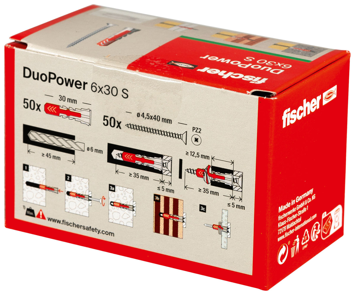 Fischer Βύσμα Νάιλον με Βίδα Duopower S