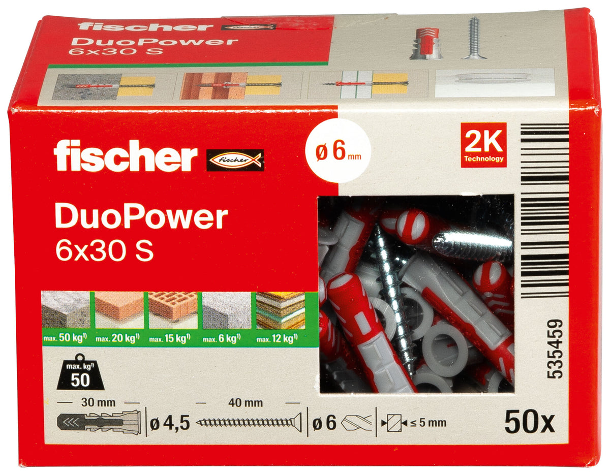 Fischer Βύσμα Νάιλον με Βίδα Duopower S